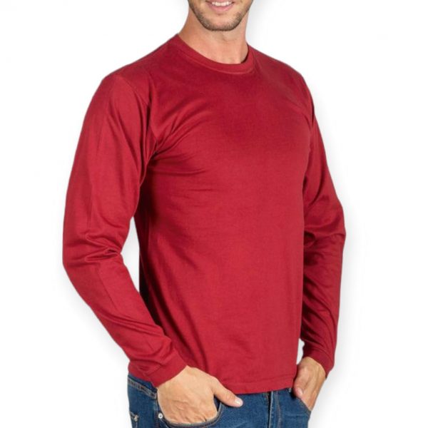 Camiseta Anbor Long Camiseta manga larga con puños de Hombre Tejido: 100% algodón, 160 gr, punto liso Doble costura en cuello y hombros Cuello lycra