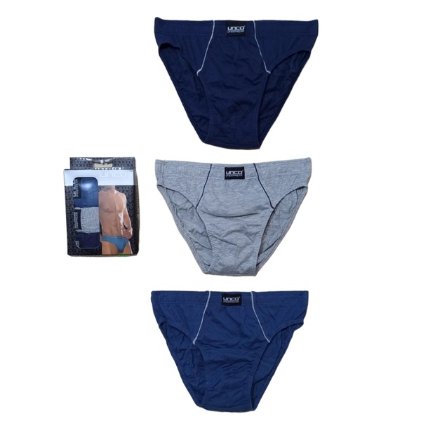 Pack 3 Slip Unco Oro 802 Liso 100% algodón
